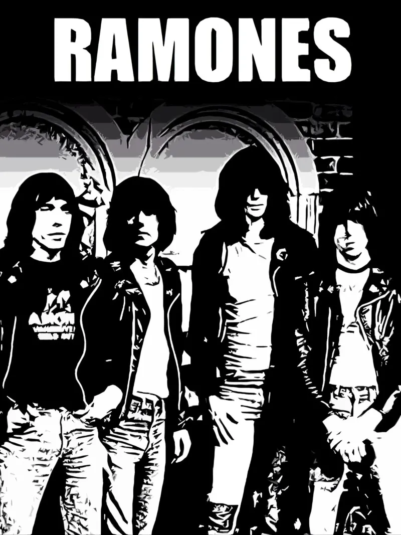 Ramones band music 6 Art poster by music soul