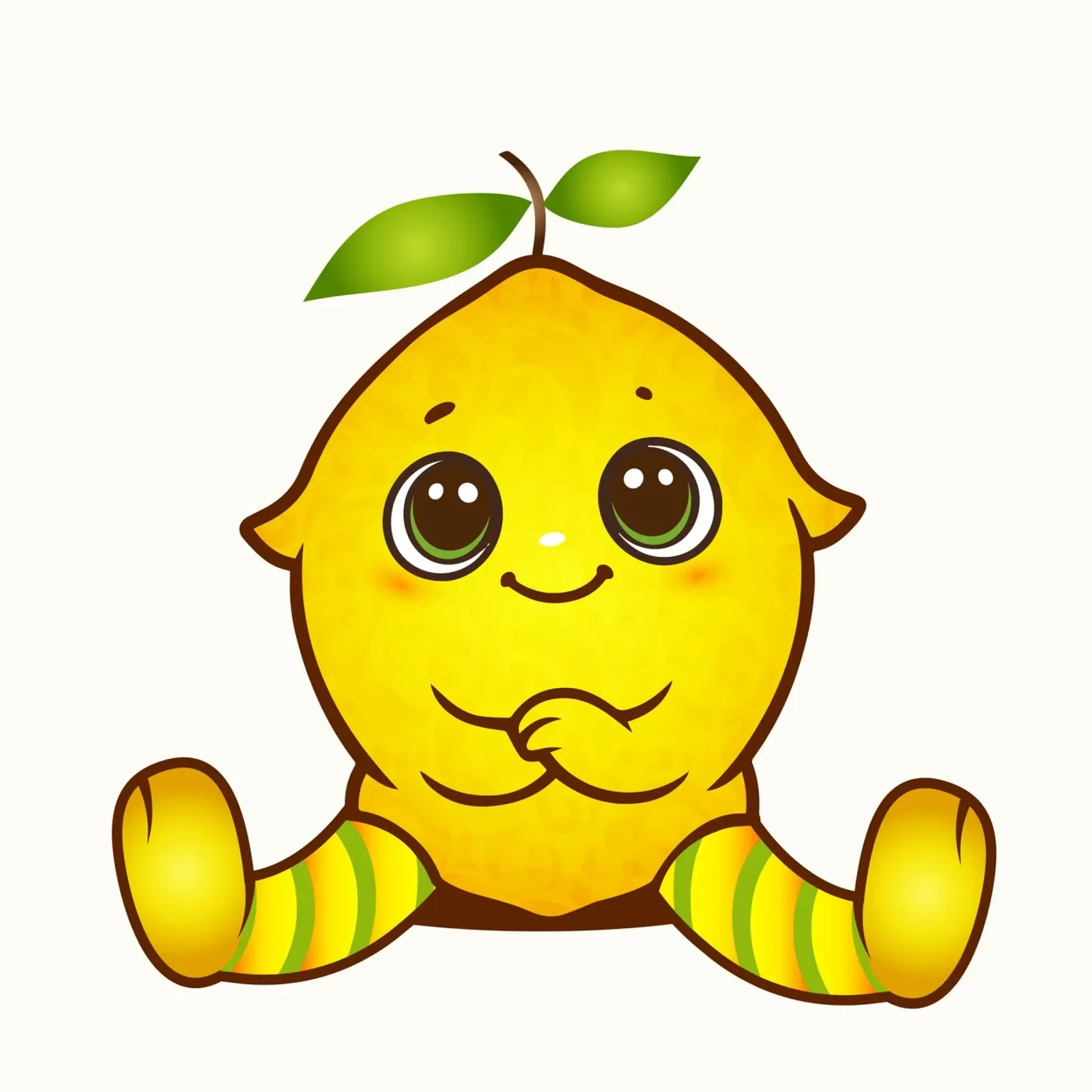 Allegro limone come simpatica figura kawaii pellicola backlit da namosh
