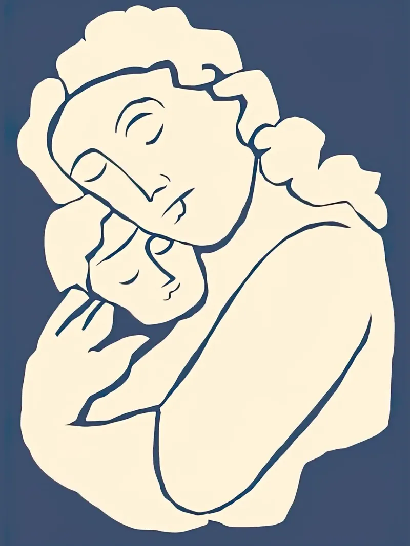 Di Garmi Donna con bambino pellicola backlit da Lile Shop