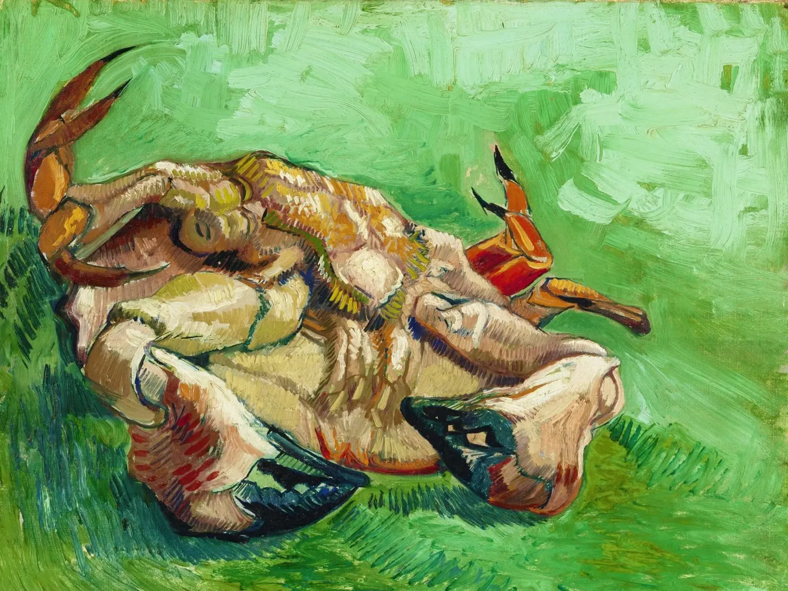 Un granchio sul dorso (1887) di Vincent van Gogh carta hahnemühle da Van Gogh Prints