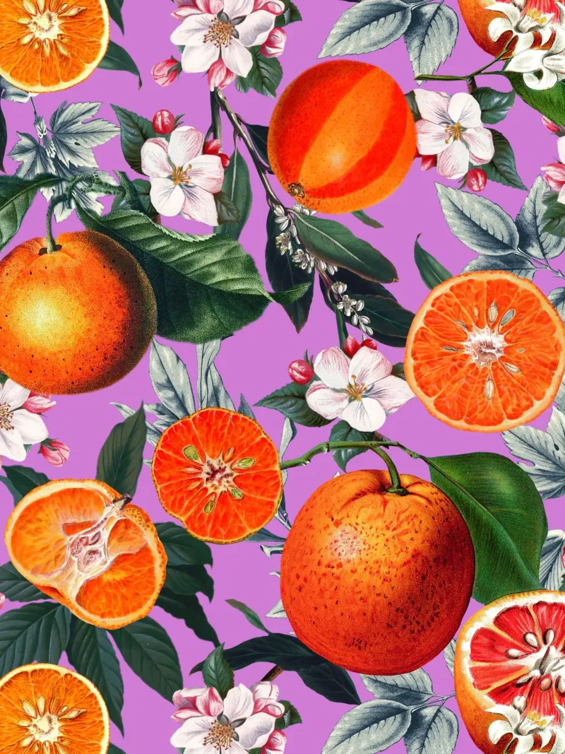 Vintage Fruit Pattern X pellicola backlit da burcukorkmazyurek