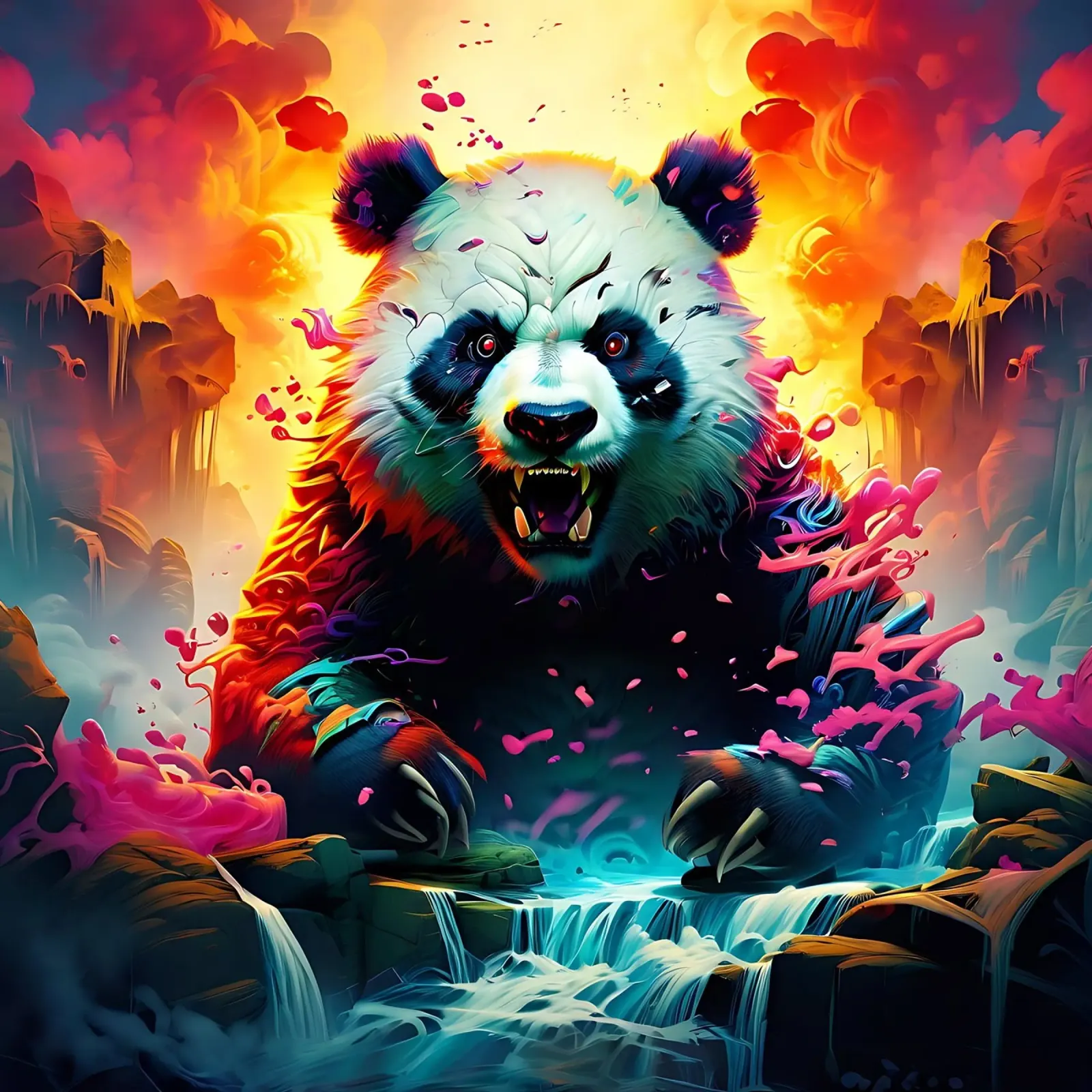 Panda_style_J_1 pellicola backlit da Tierisch bunt by LK