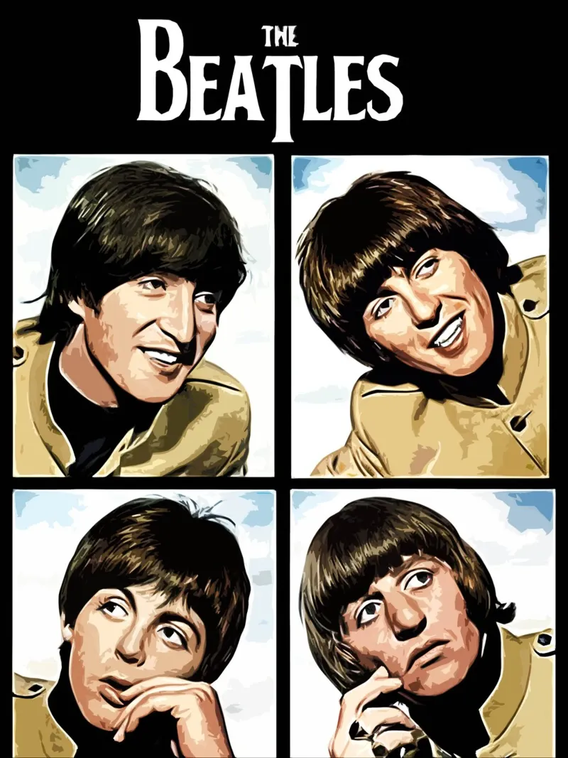 Beatles music band Art canvas by music soul