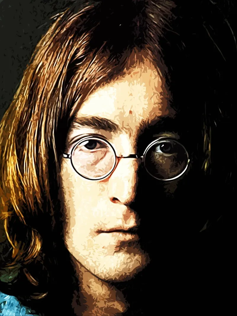 Arte di John Lennon pellicola backlit da music soul