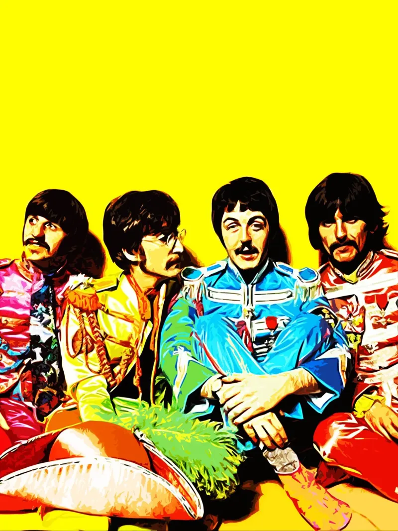 Banda musicale dei Beatles 1 Arte pellicola backlit da music soul
