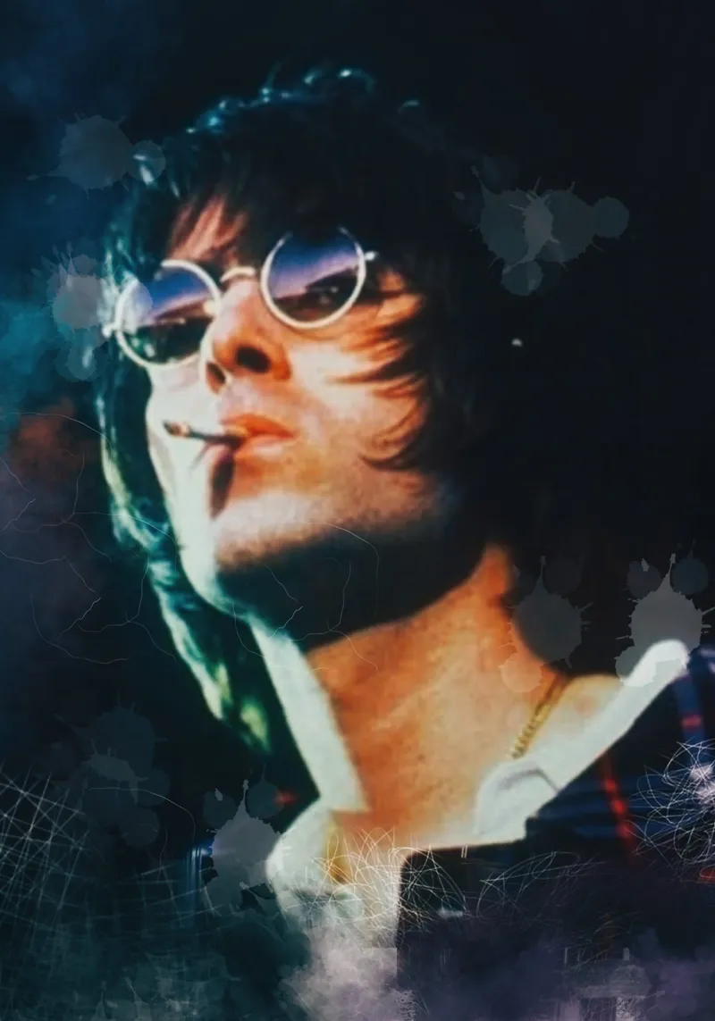 Liam Gallagher pellicola backlit da Lembayung art