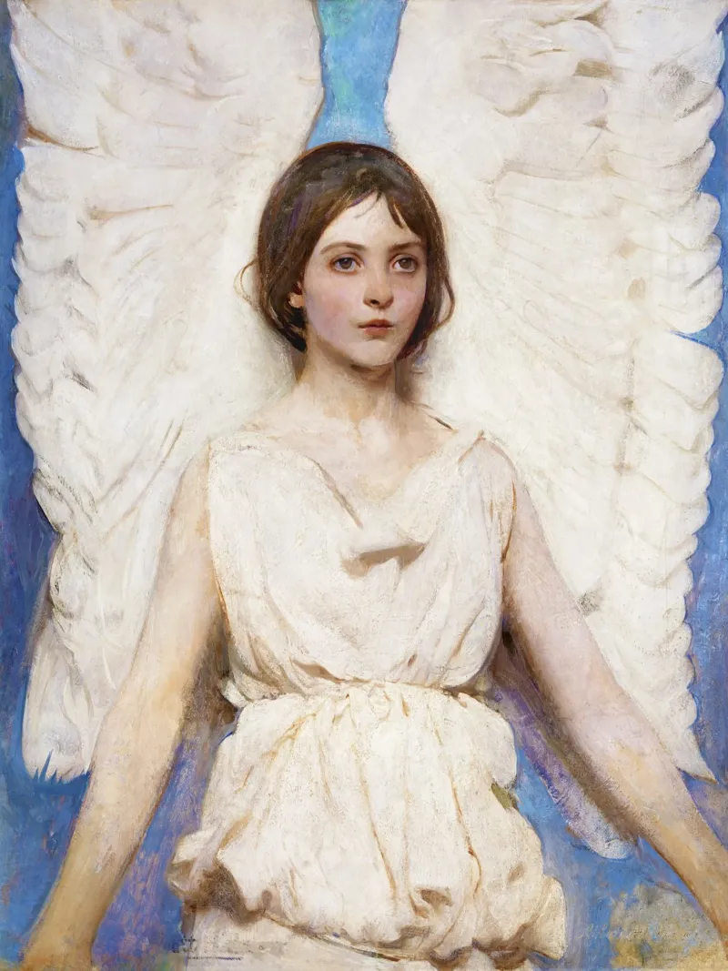 Angelo (1887) di Abbott Handerson Thayer pellicola backlit da Venus Art