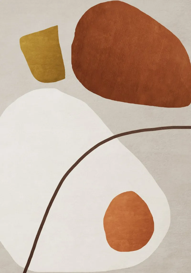 minimalist abstract boho illustration pellicola backlit da vintageshop
