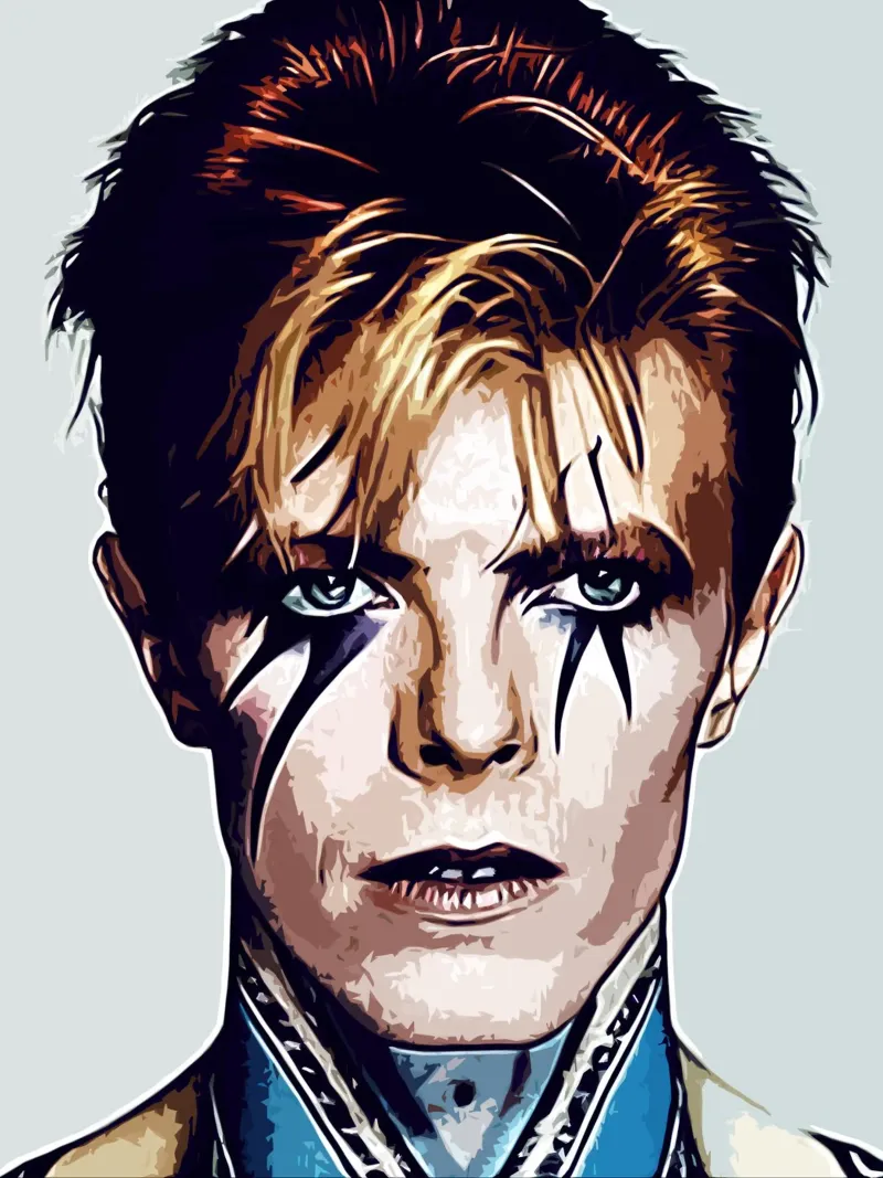 David Bowie 5 Arte pellicola backlit da music soul