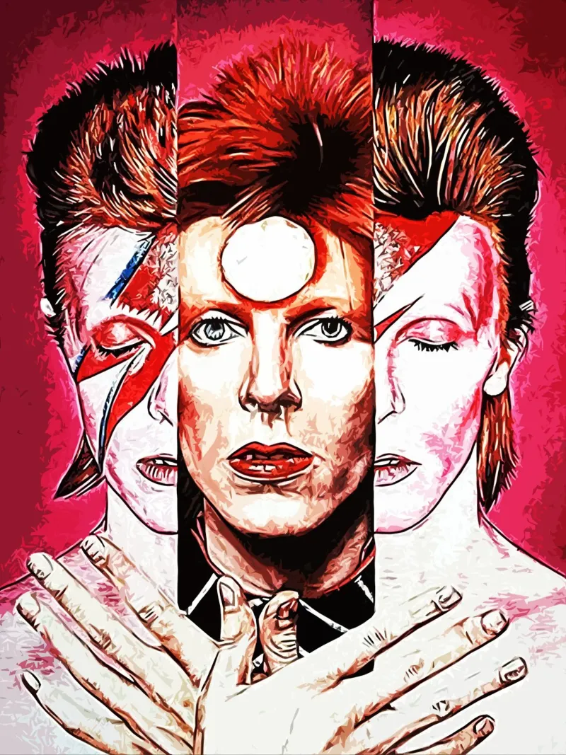 David Bowie 1 Arte pellicola backlit da music soul