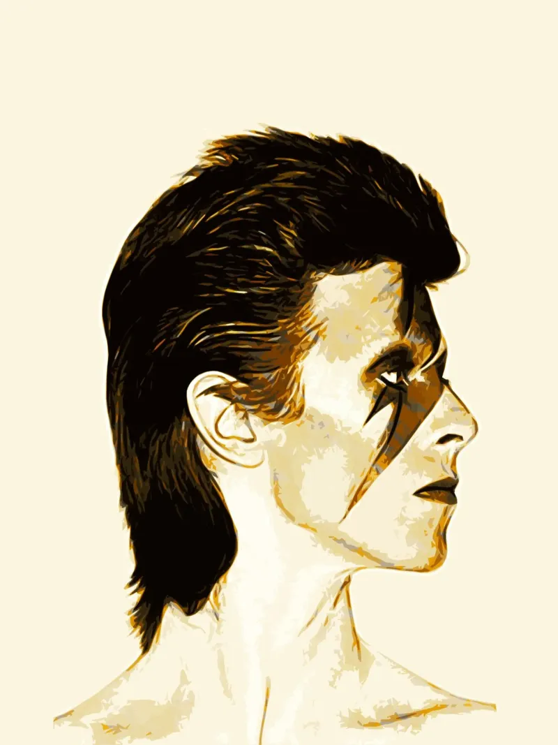 David Bowie 13 Art backlit film by music soul