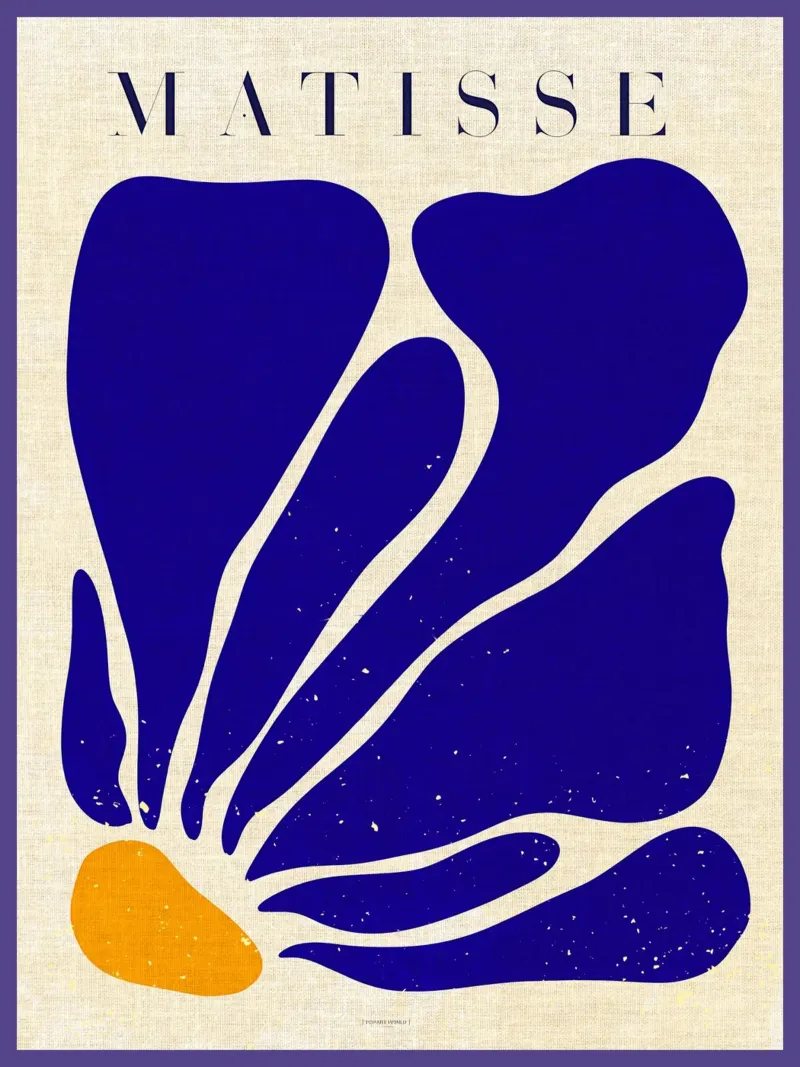 Matisse _ Fiore blu pellicola backlit da MatisseShop