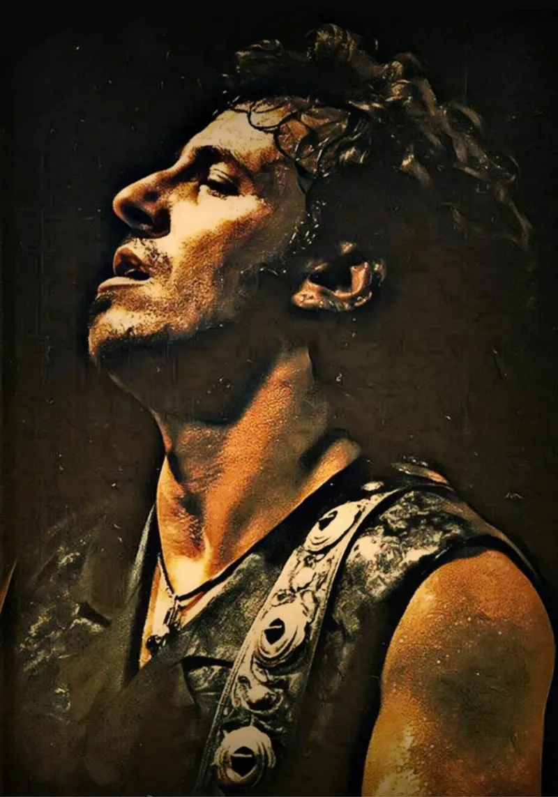 Bruce Springsteen the legend musician pellicola backlit da Lembayung art