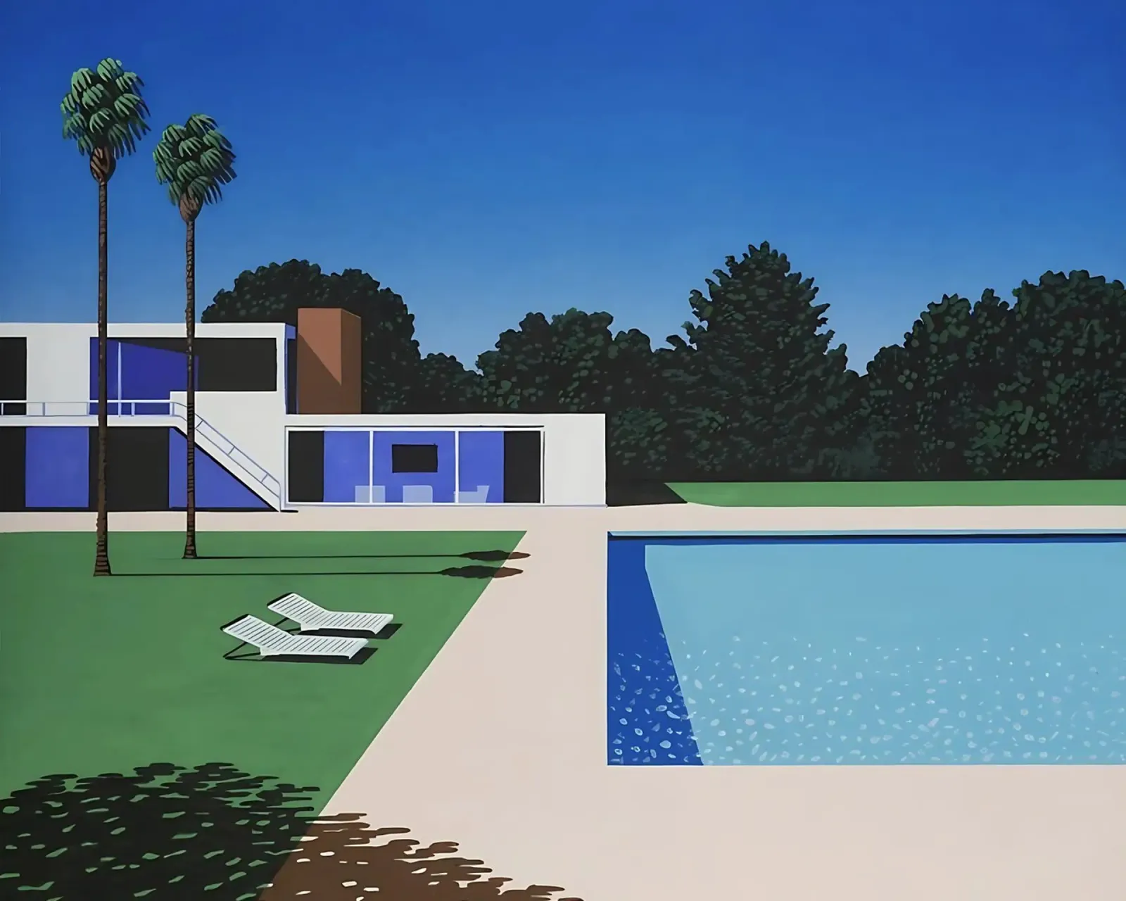 Ancora una volta la piscina di Hiroshi Nagai pellicola backlit da THE CAROLINE