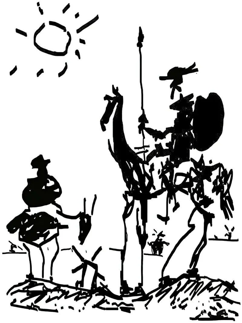 Pablo Picasso Don Quixote canvas by Mrs.Allen
