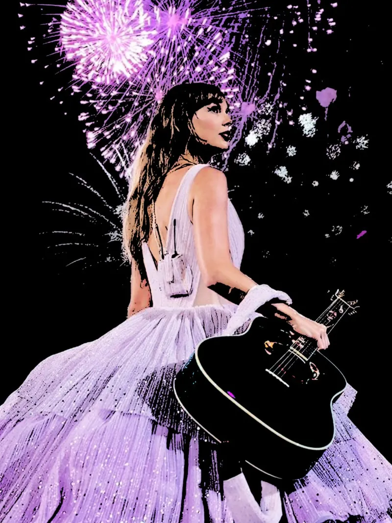Taylor Swift 5 Arte pellicola backlit da music soul