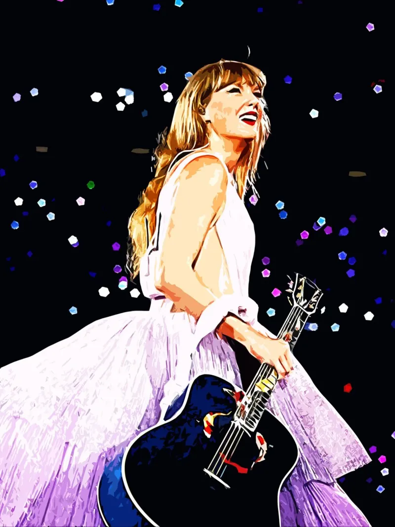 Taylor Swift 3 Arte pellicola backlit da music soul