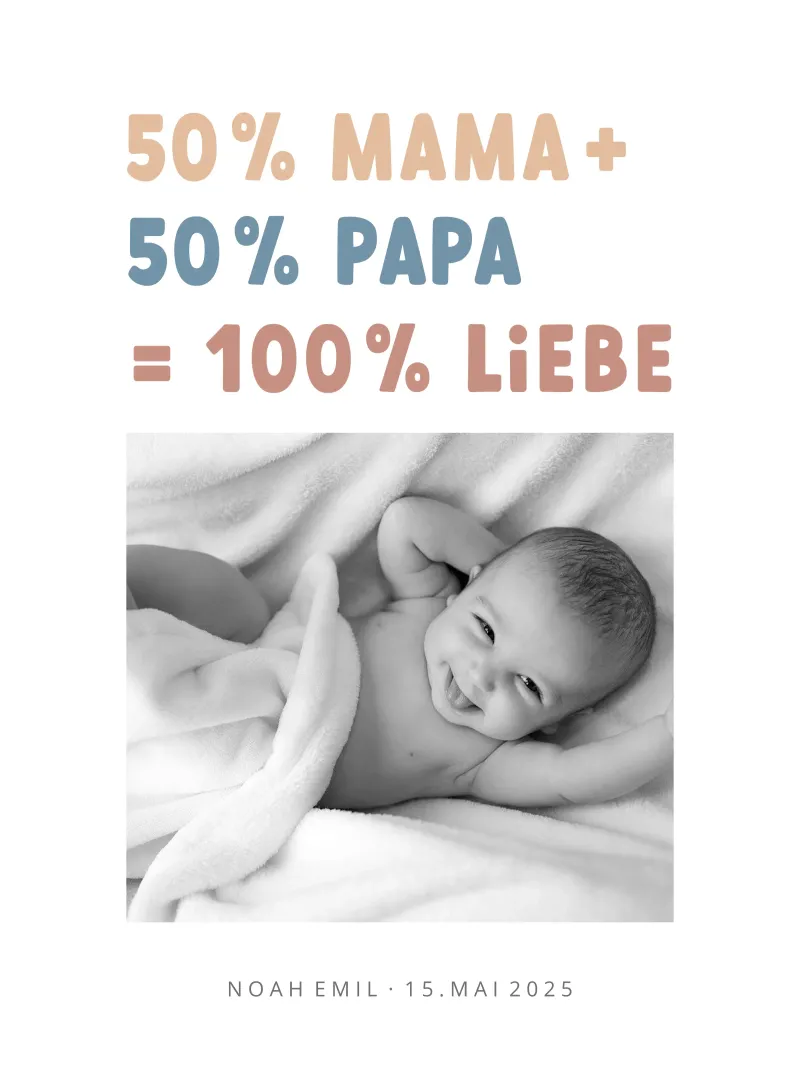 100% amore tela con Cornice a cassetta da Kartenliebe
