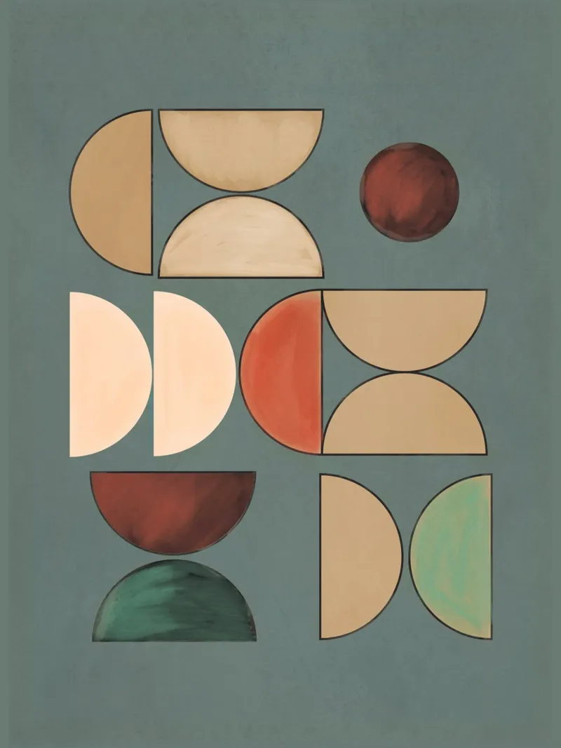 Geometrisches Gleichgewicht Hahnemühle von Gaite