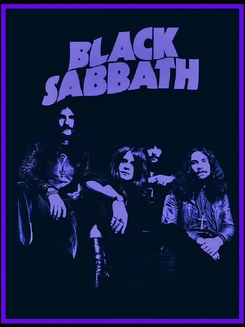 Il gruppo dei Black Sabbath pellicola backlit da vanhesling