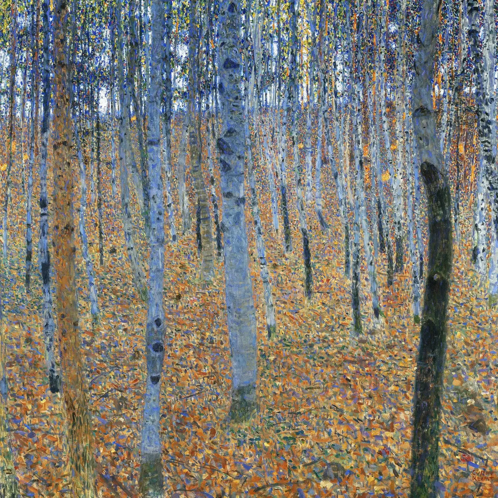 Faggeto I (1902) di Gustav Klimt pellicola backlit da Classic Art Prints