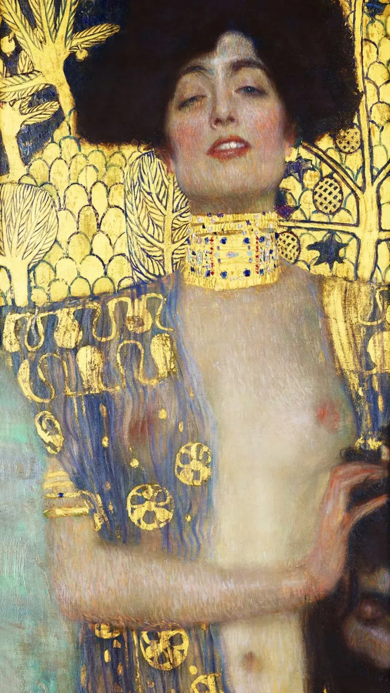 Giuditta e la testa di Oloferne (1901) di Gustav Klimt pellicola backlit da Art History