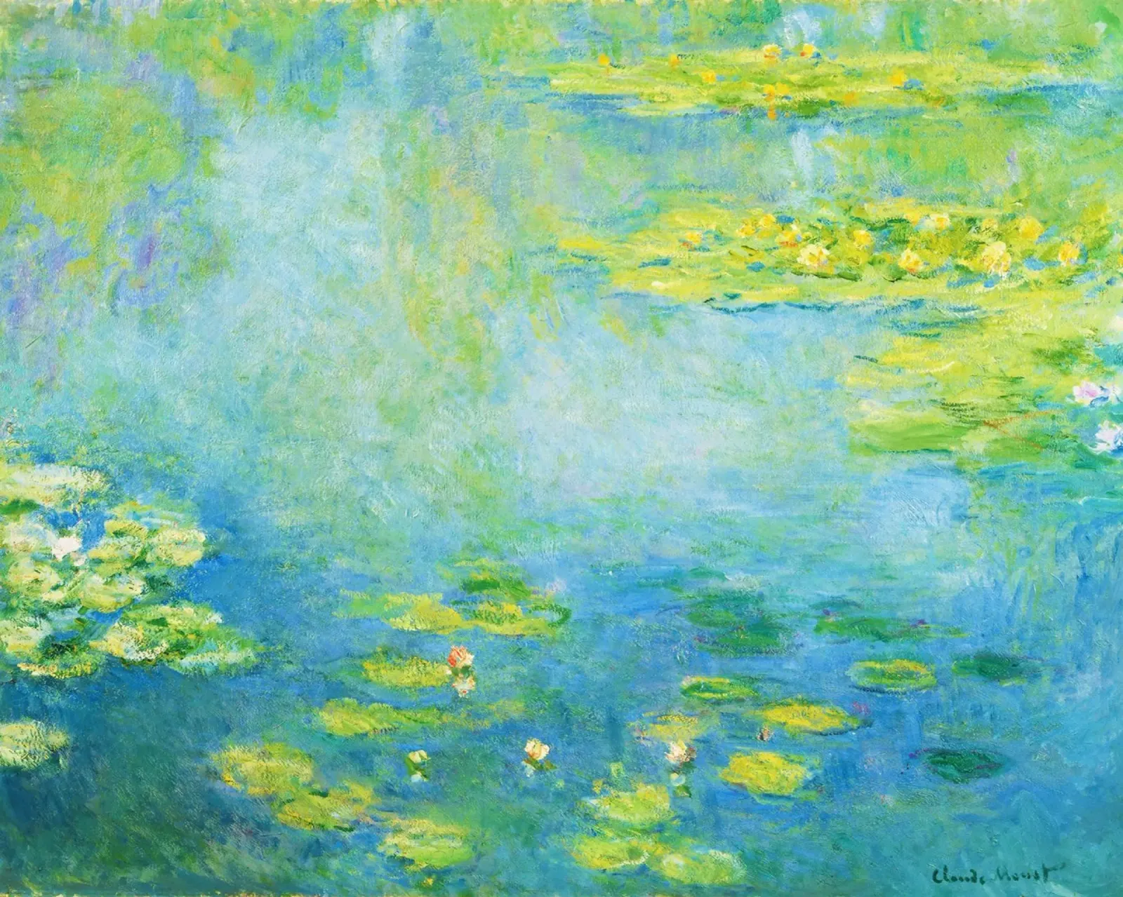 Ninfee di Claude Monet pellicola backlit da Art History