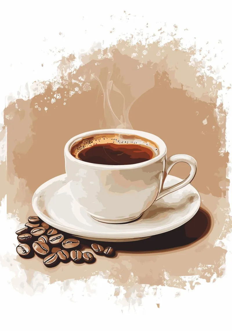 Gusto classico del caffè in grani pellicola backlit da pixelbull - medieval art and more