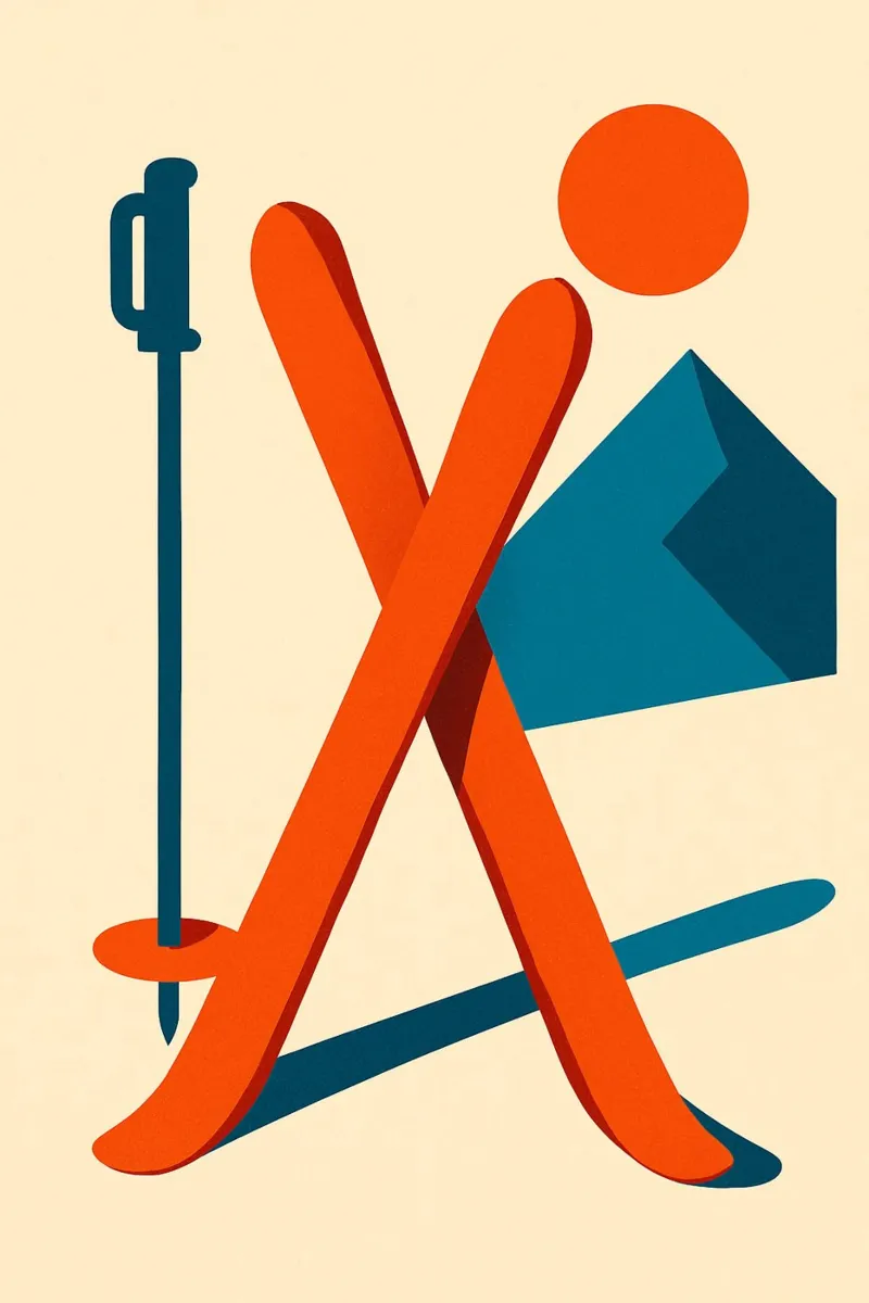 Sci minimo alluminio dibond da JETLAG | affiches voyage