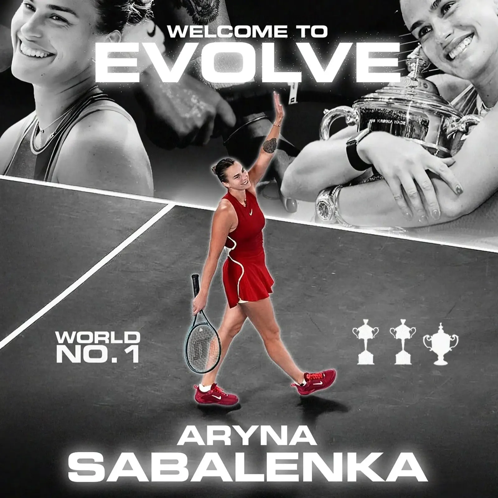 La famosa tennista Aryna Sabalenka poster da aijanurmine