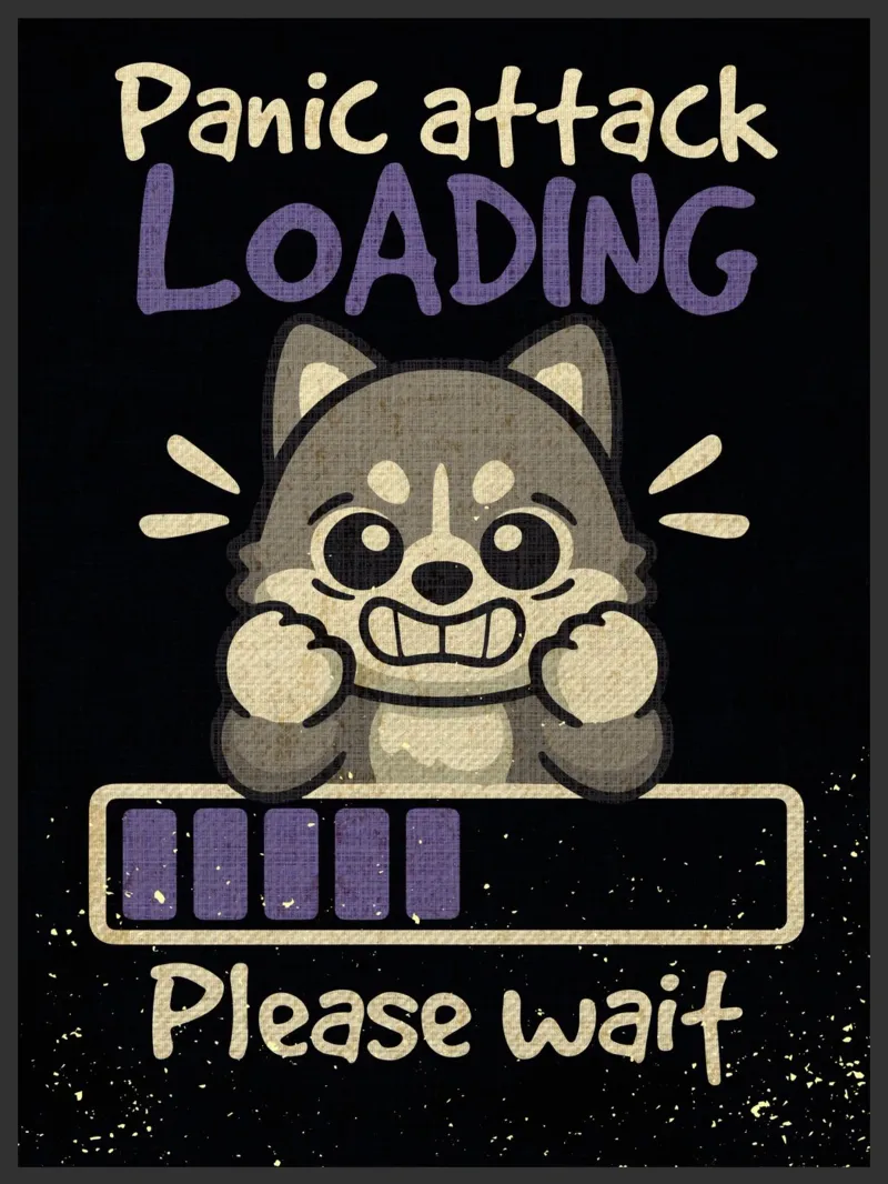 Panic attack loading hahnemühle by Andrew S Morrison