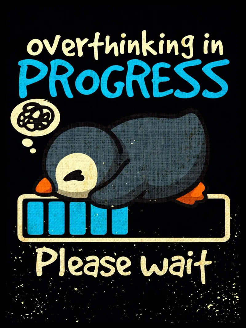 overthinking in progress metacrilato de Andrew S Morrison