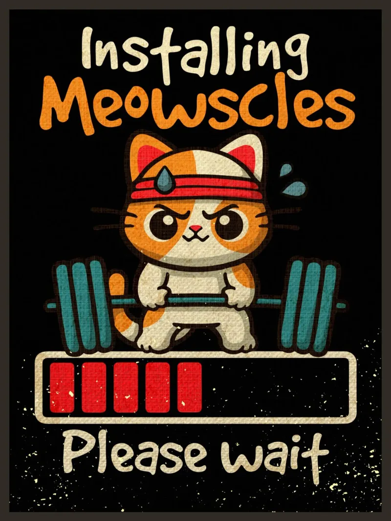 Installazione di meowscles pellicola backlit da Andrew S Morrison