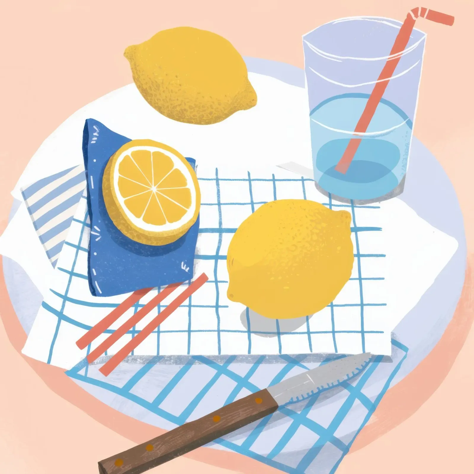 Rituale dell'acqua e limone pellicola backlit da Ink Pulse