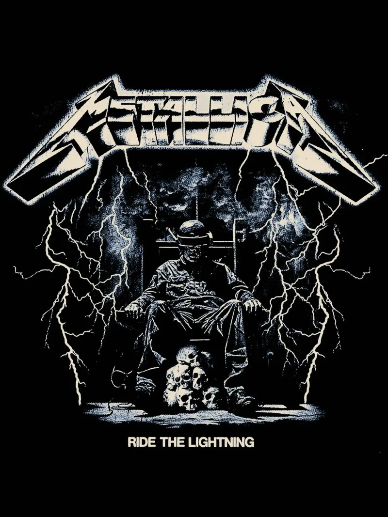 Ride The Lightning metallichead alluminio dibond da music soul