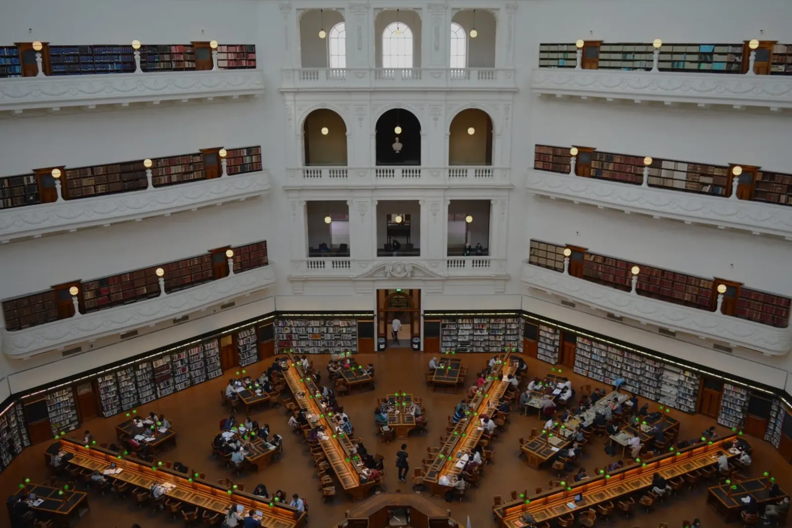 Reading room in the State Library Victoria in Melbourne canvas by byrieneke