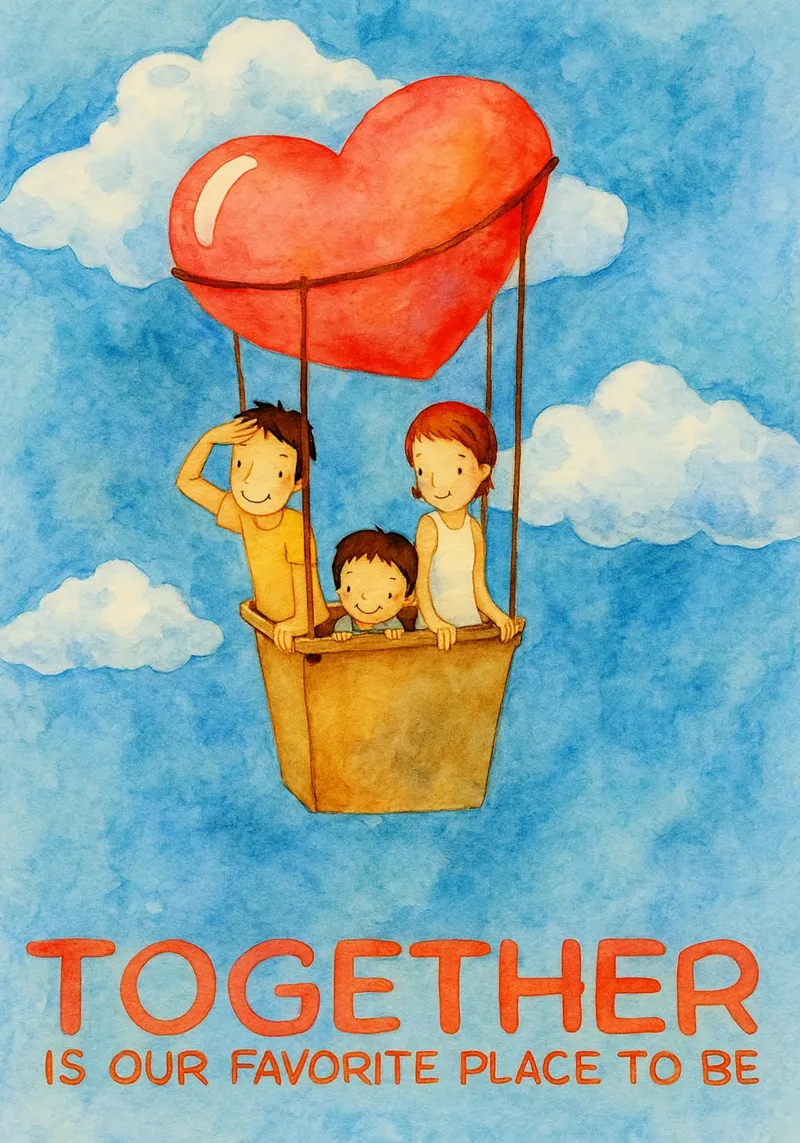 Together family love hahnemühle by Mirage