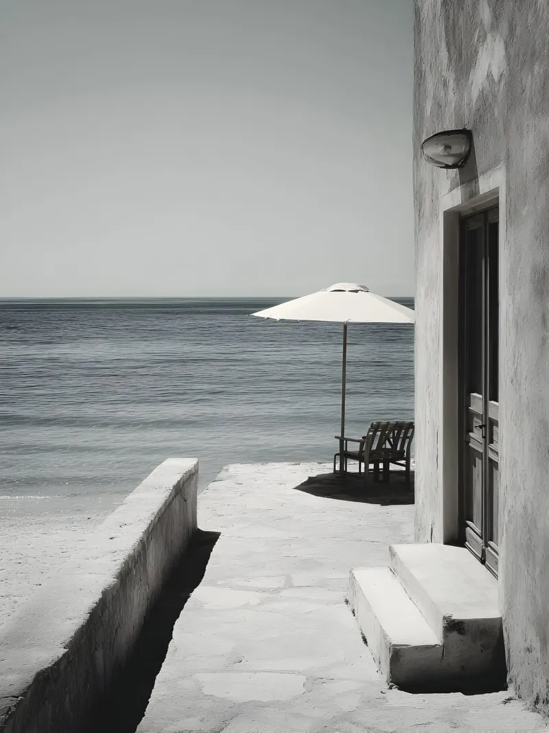 Mediterranean Beach pellicola backlit da Mononoir
