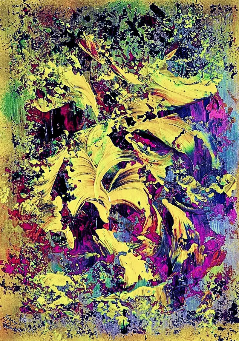 IDEAL GIFT 59 invers hahnemühle by Thierry Vobmann Abstract painting
