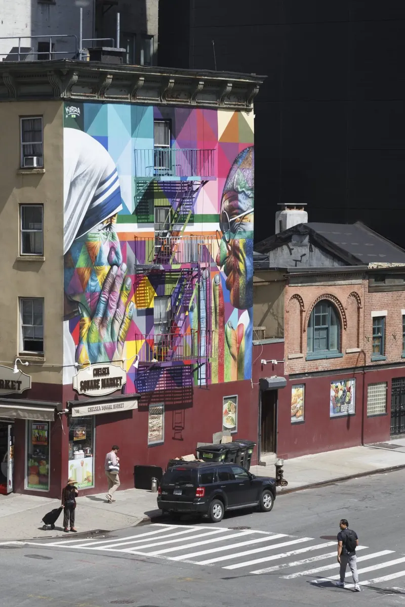 New York - Eduardo Kobra Artwork pellicola backlit da Nadine Ginzel