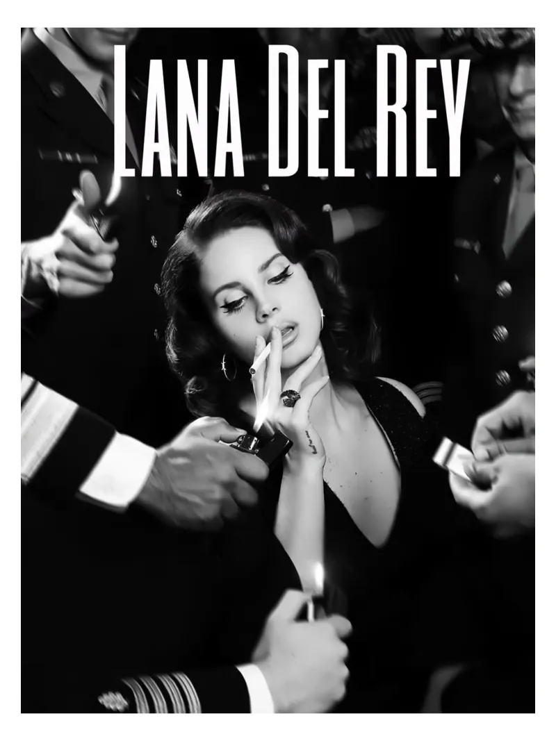 Il fumo iconico di Lana Del Rey pellicola backlit da licongeilish