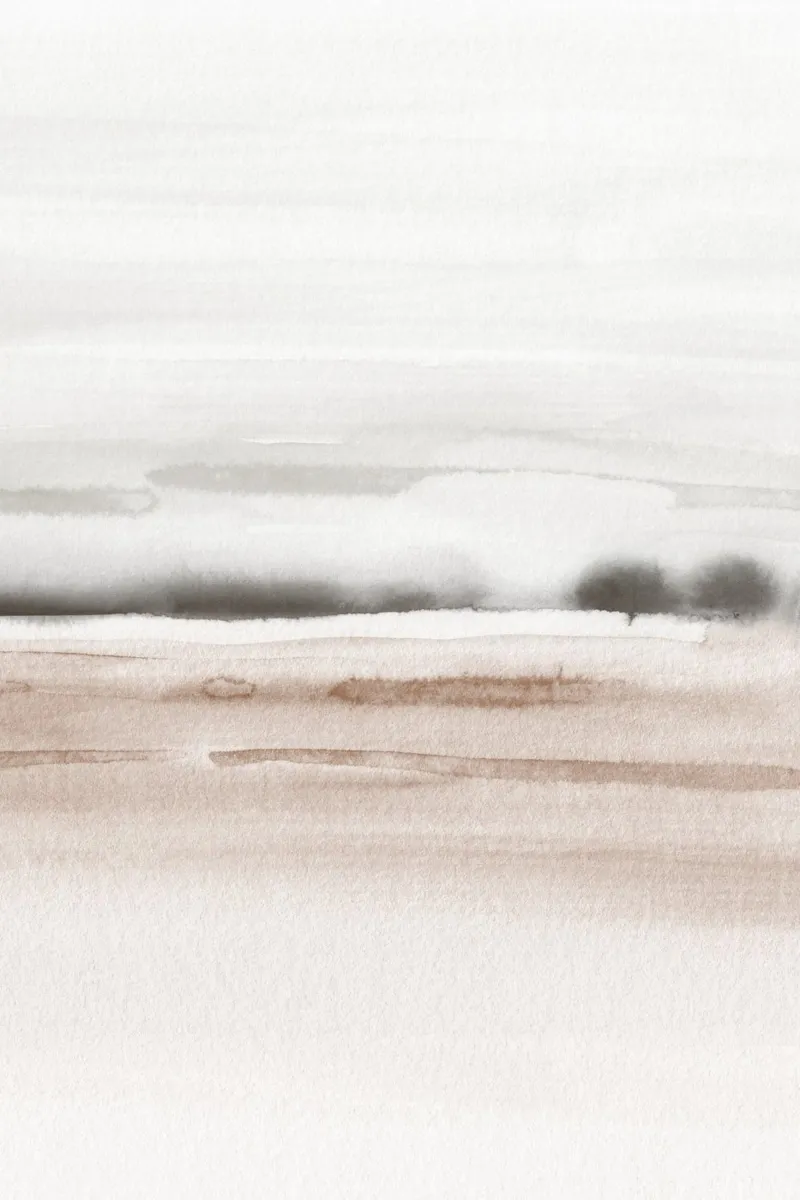 Brown and gray sea waves 2/2 hahnemühle by NouveauPrints