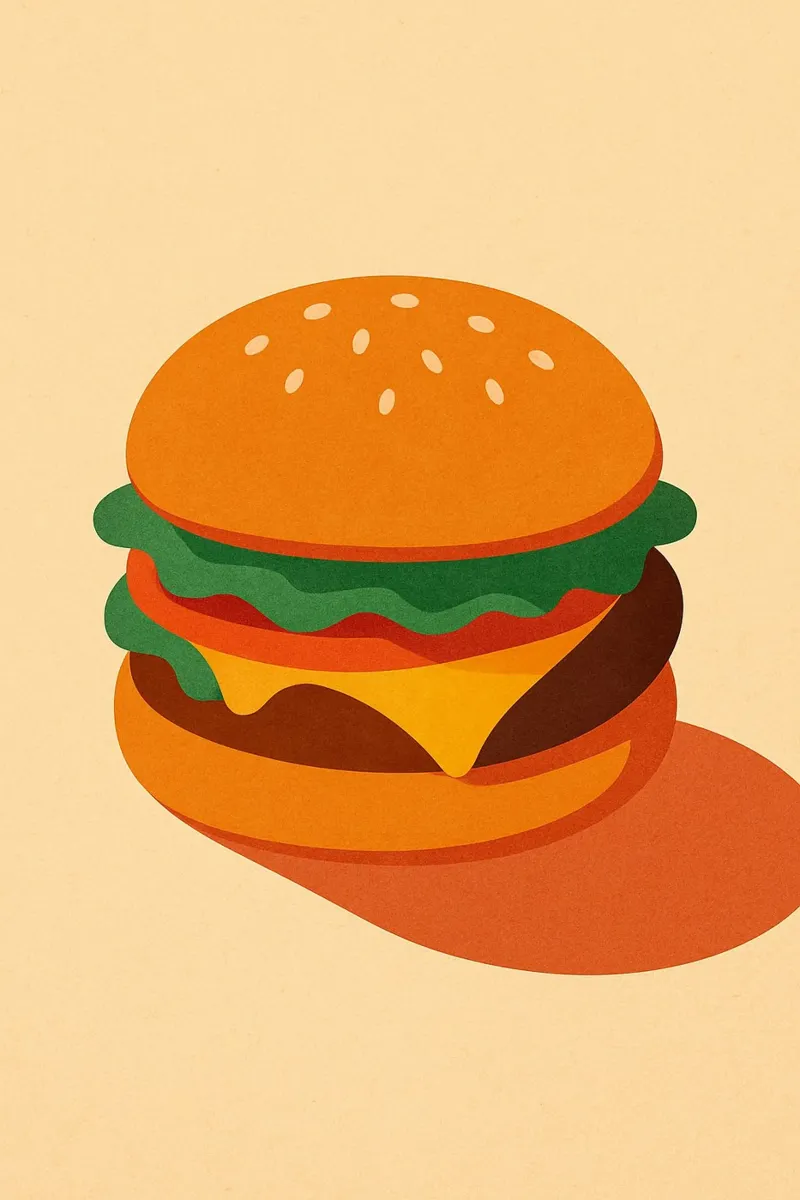 Burger Time - Il classico gommoso pellicola backlit da Boissons - Affiches & posters - Retro