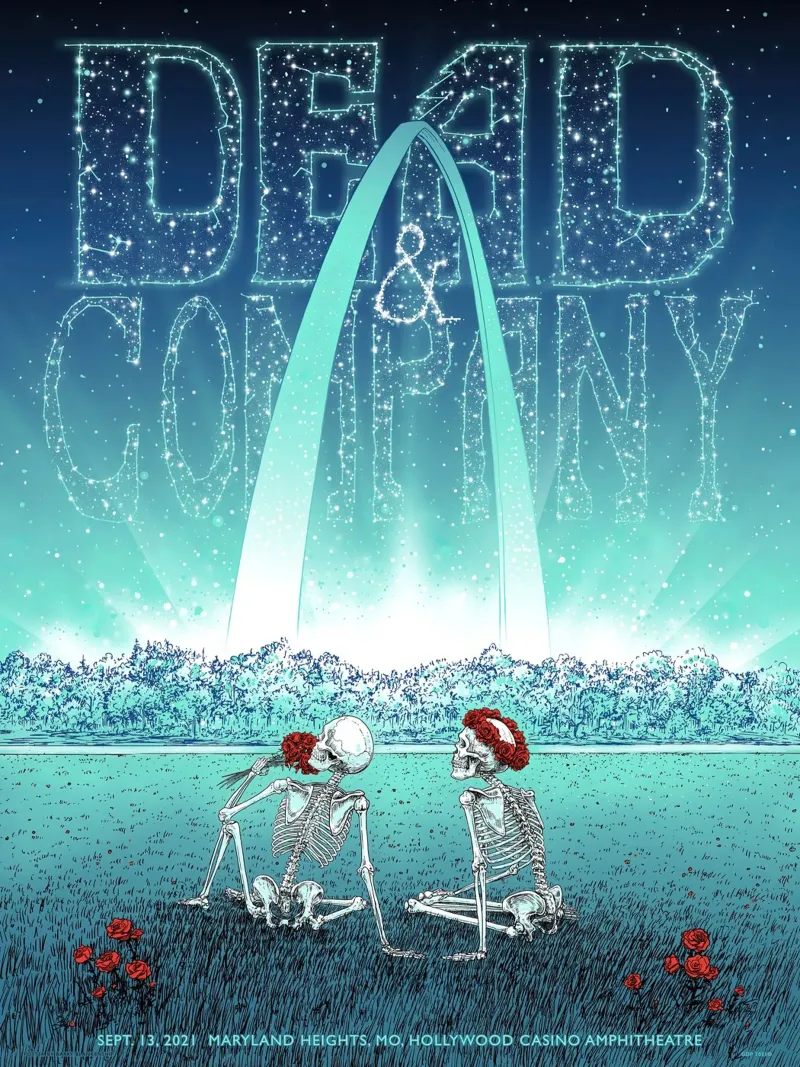 dead and company st louis 2021 pellicola backlit da martina
