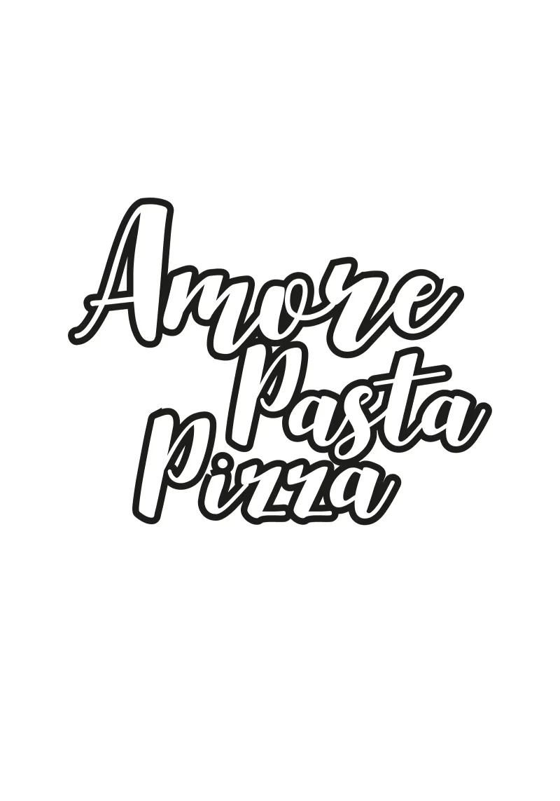 Pizza Amore alluminio dibond da Flo Klein
