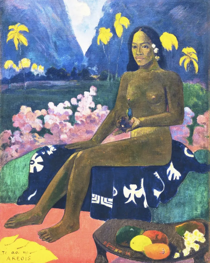 Il seme dell'Areoi (1892) di Paul Gauguin carta hahnemühle da Venus Art