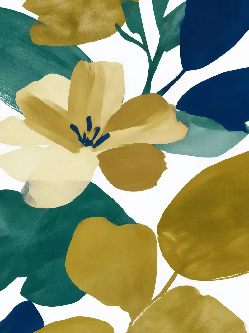 Flora d'oro alluminio dibond da Seed & Signal