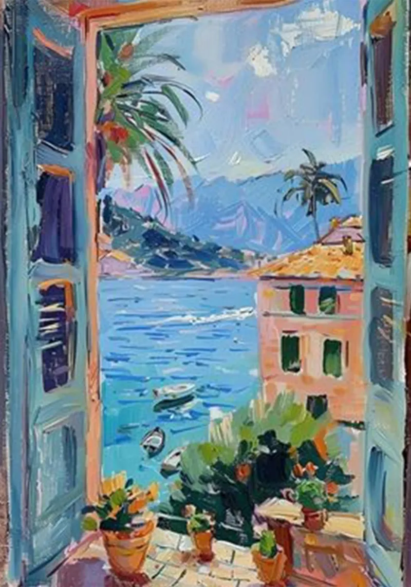 open window see seaside view canvas by briyan shop
