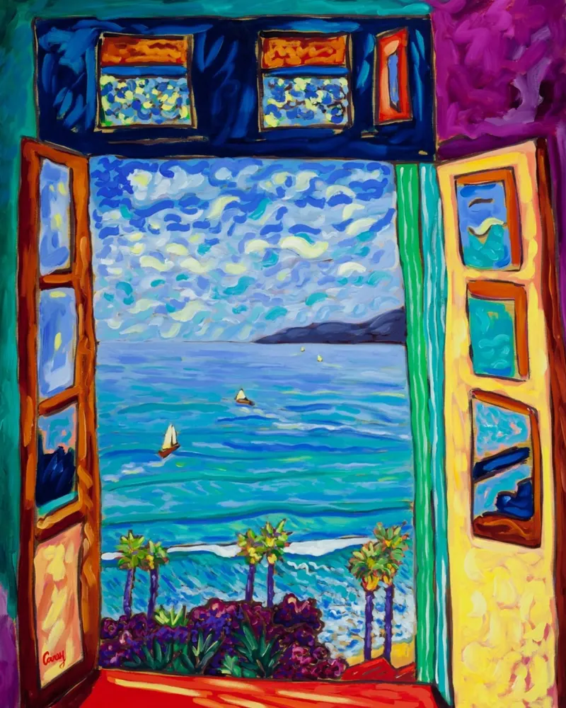 paesaggio marino acqua blu poster da briyan shop