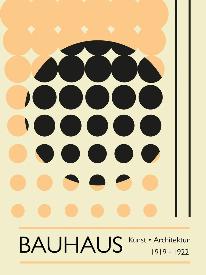 Bauhaus manifesto 1919 - 1922 poster con telaio in plastica da LaylaOzHome